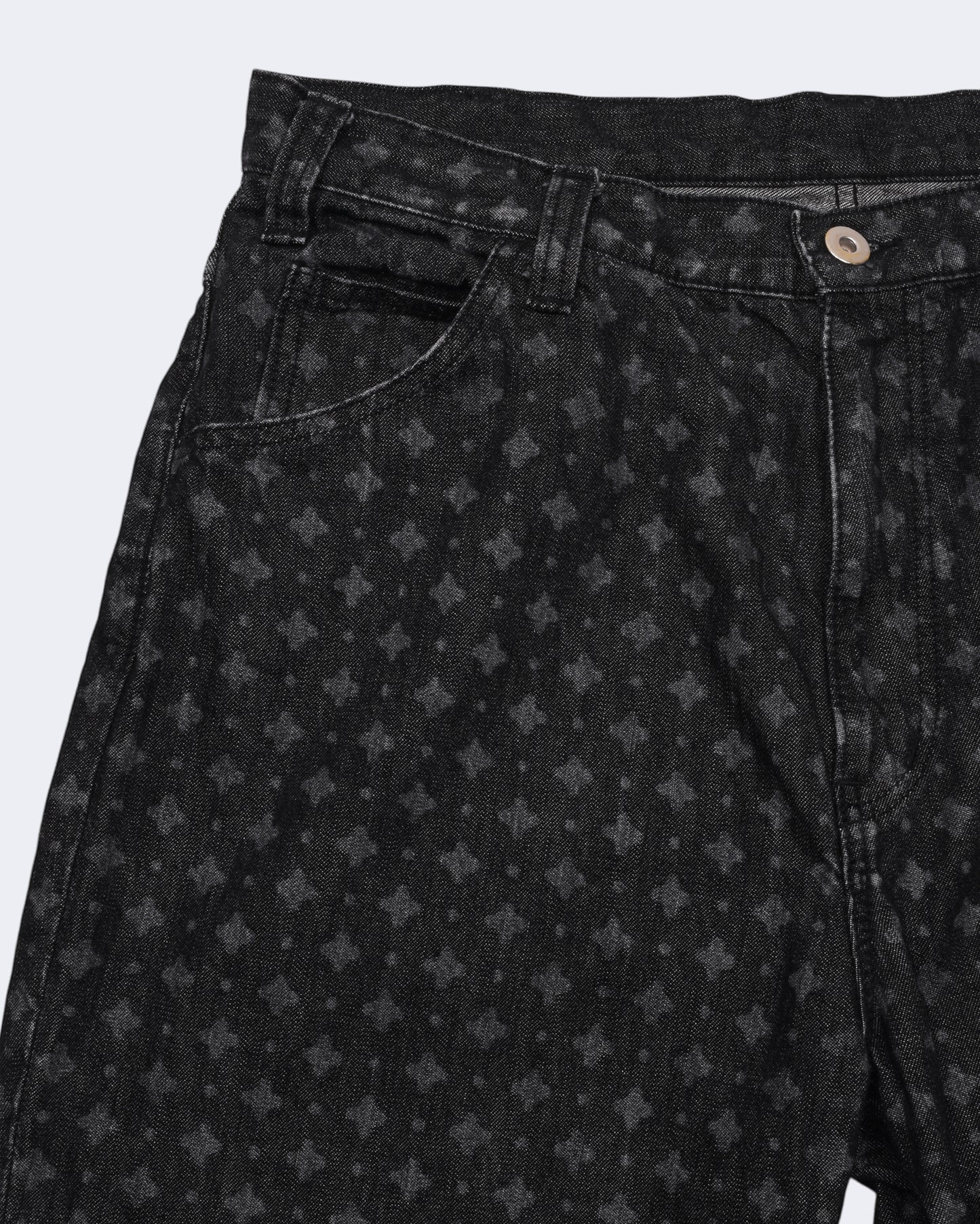 WASHED DENIM PANTS