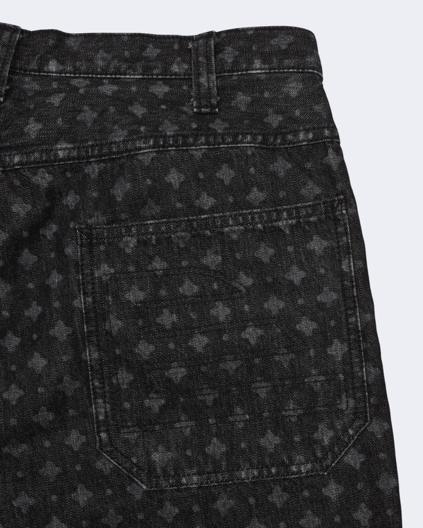 WASHED DENIM PANTS