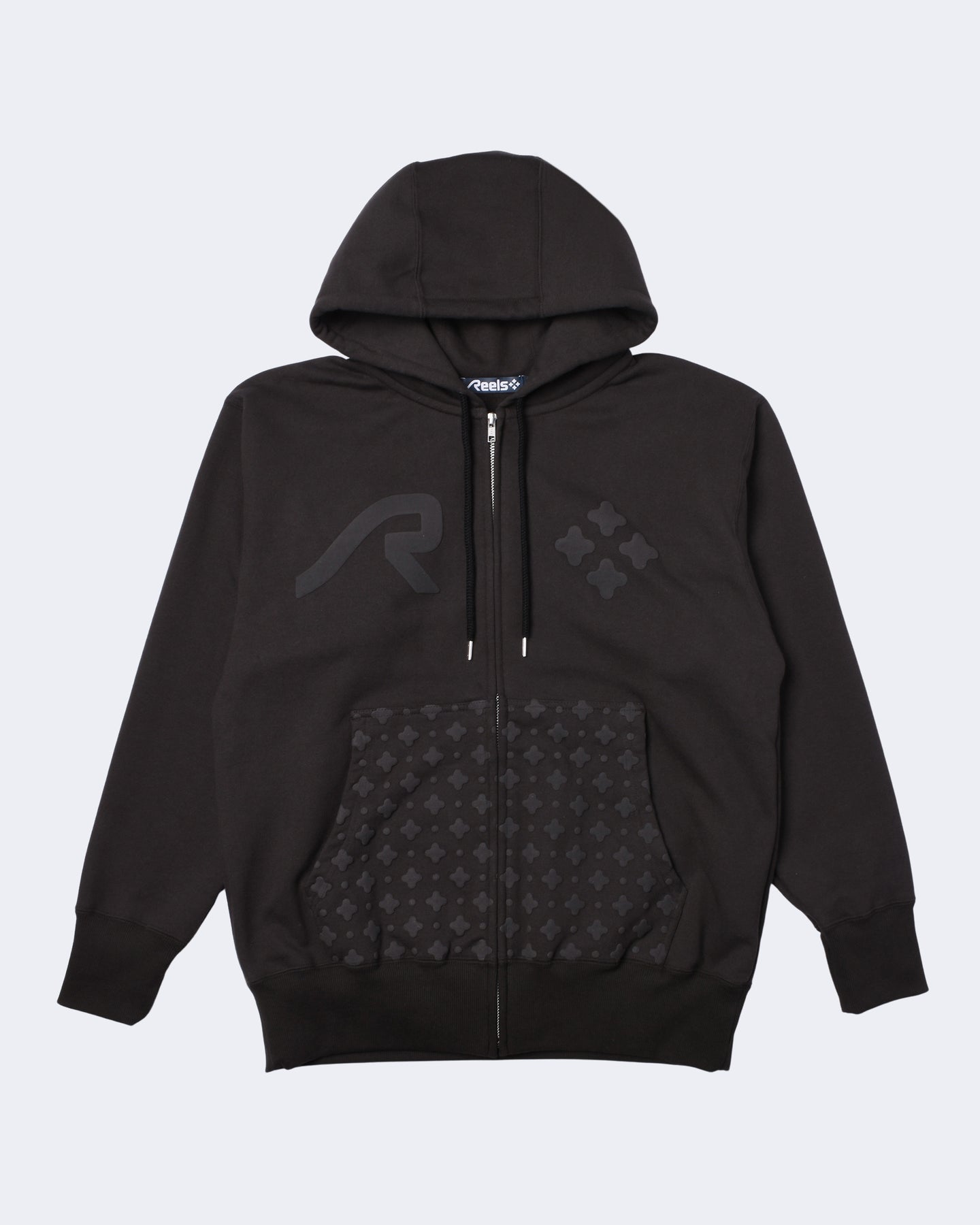 PUFF PRINT ZIP HOODIE