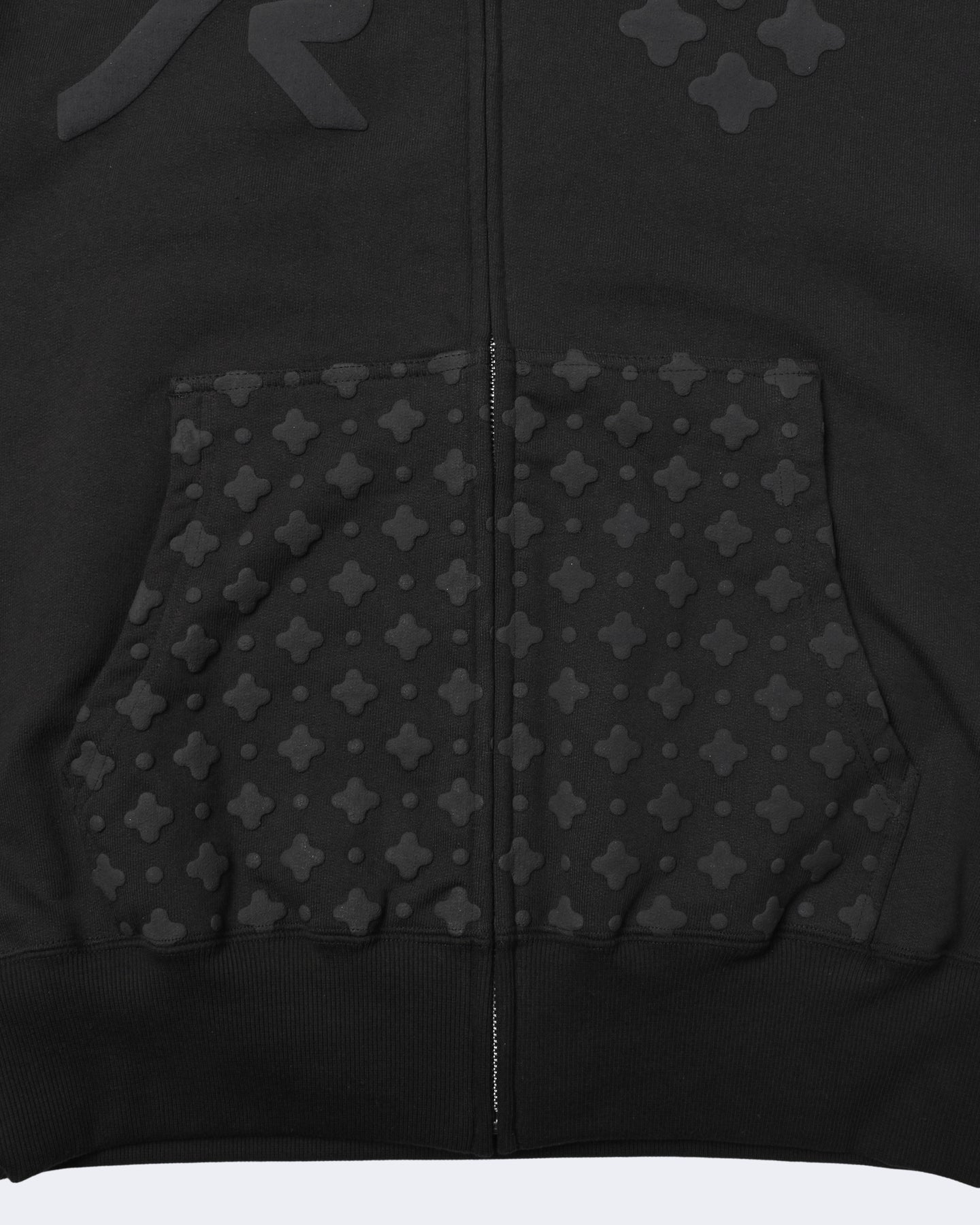 PUFF PRINT ZIP HOODIE