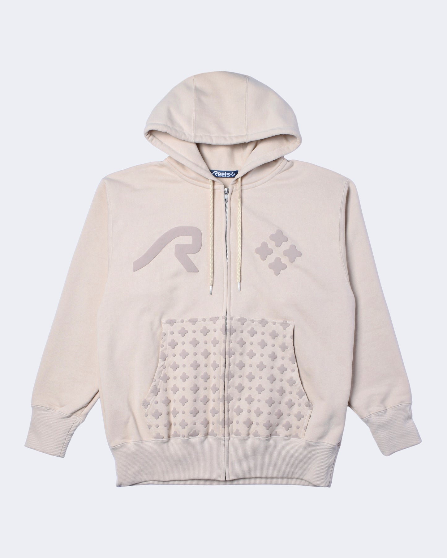 PUFF PRINT ZIP HOODIE