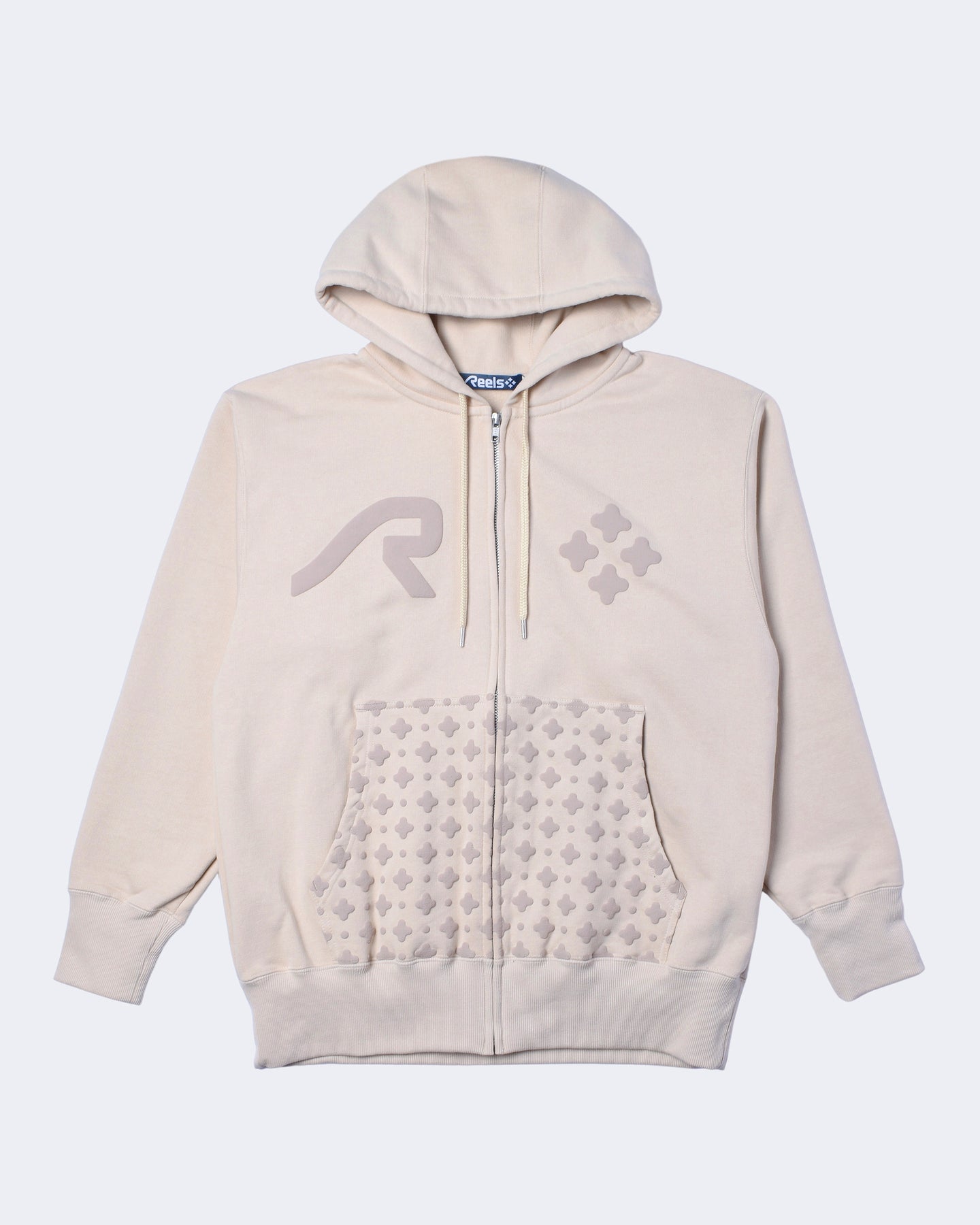 PUFF PRINT ZIP HOODIE