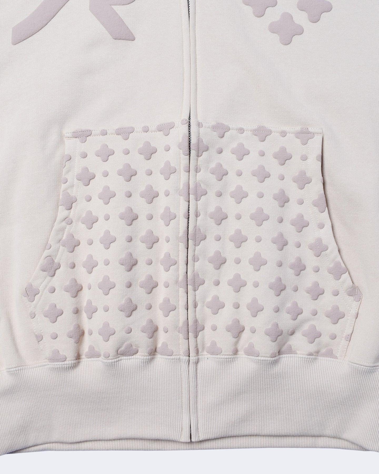 PUFF PRINT ZIP HOODIE