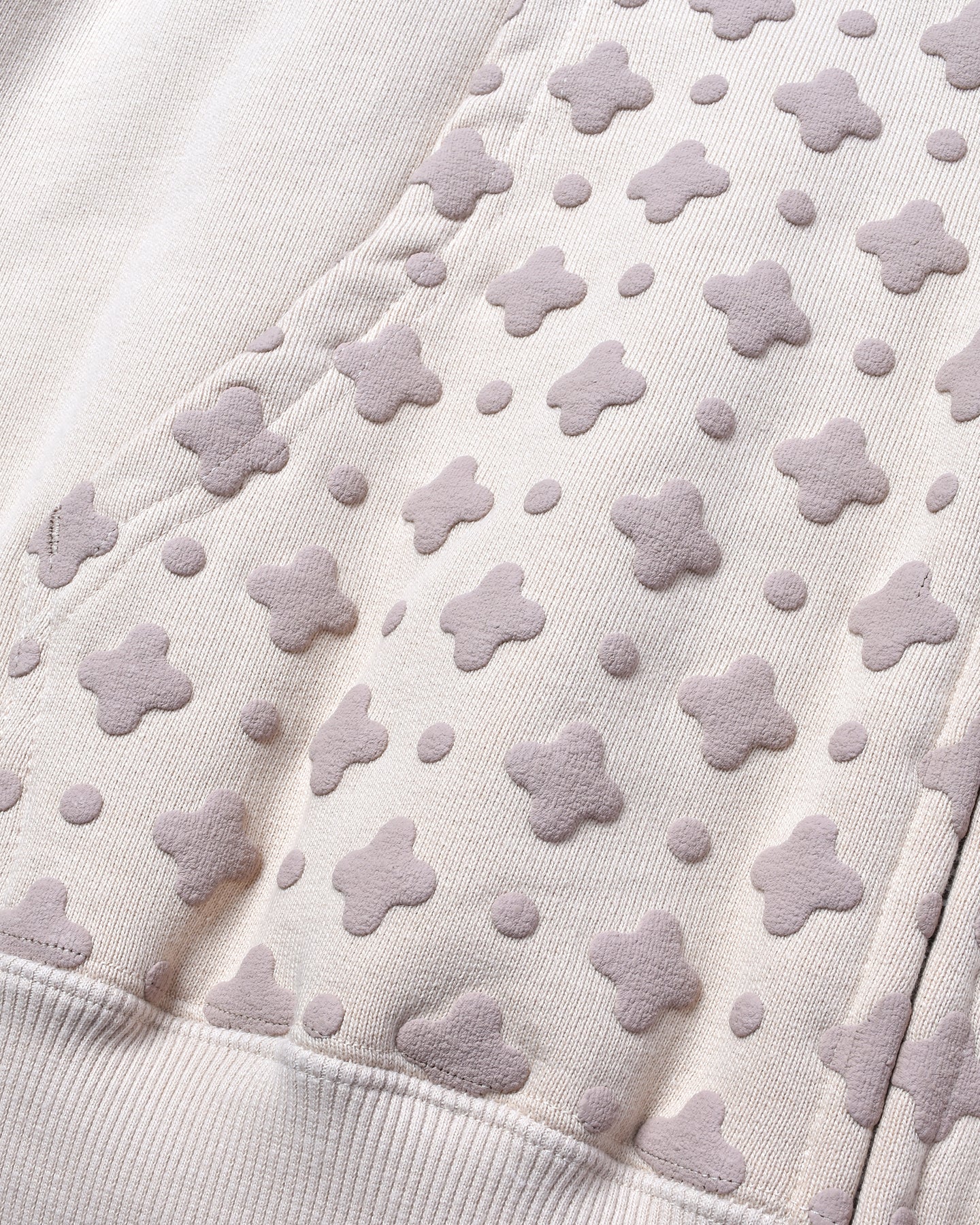 PUFF PRINT ZIP HOODIE