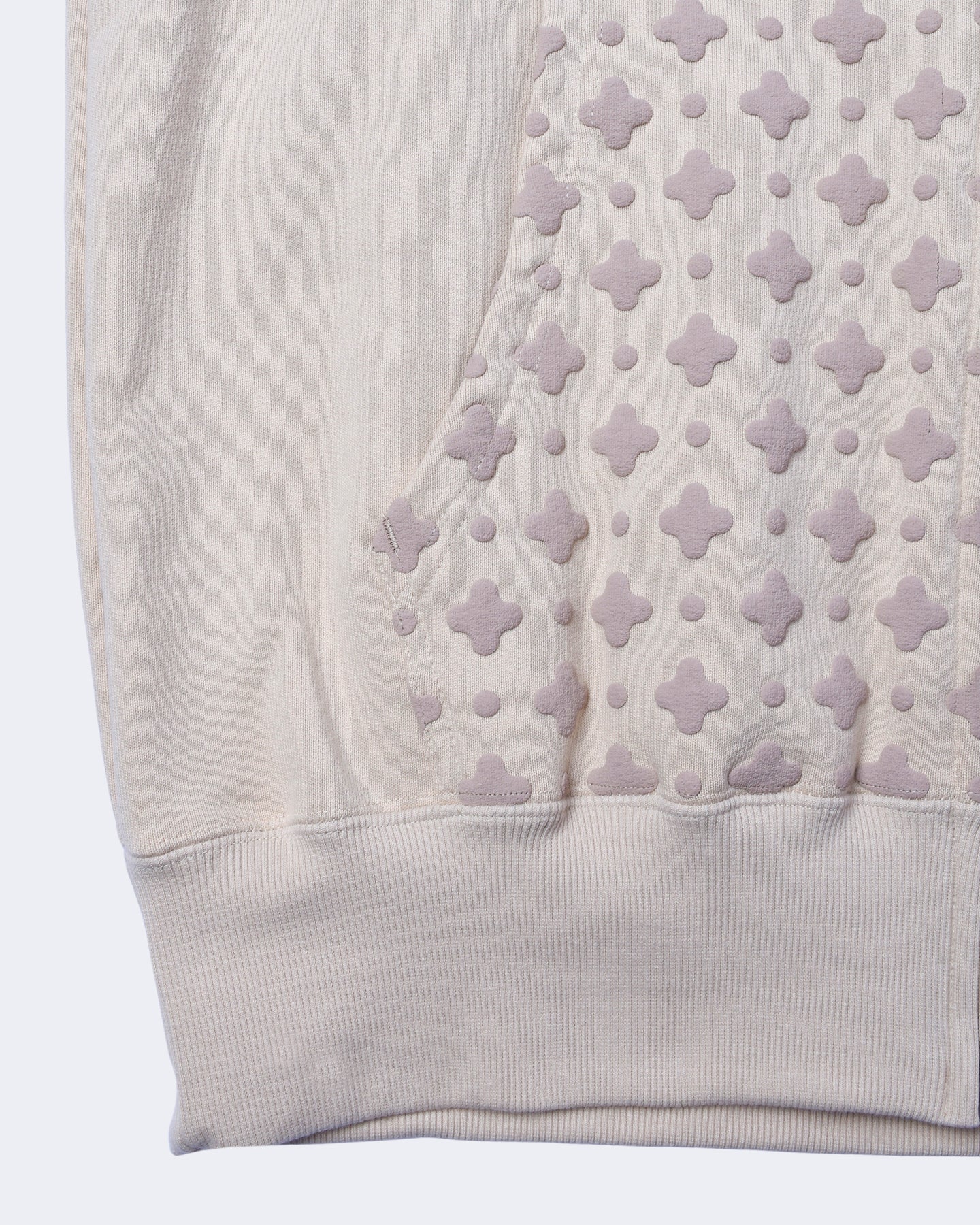 PUFF PRINT ZIP HOODIE